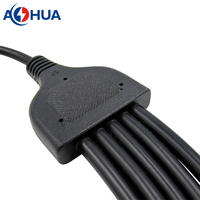 Connecteur étanche IP65 IP68 à 2 ou 3 broches pour module d'alimentation de lampadaire italien, câble d'extension mâle-femelle moulé, ODM OEM
