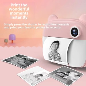 Cámara Infantil Q5, Estilo DSLR, Lentes Dobles, Impresora Integrada, Pantalla de 2.0 Pulgadas, Tarjeta de Memoria TF, Cámara Portátil - Product Image 1