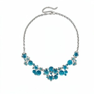 Collar <span class=keywords><strong>de</strong></span> Aleación con Flor Redonda, <span class=keywords><strong>Diseño</strong></span> Único Vintage, Cadena <span class=keywords><strong>de</strong></span> <span class=keywords><strong>Alta</strong></span> Calidad, Joyería para Mujer, Ideal para Fiestas - Product Image 3
