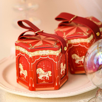 Caja de Dulces de Boda de Lujo Estilo Europeo, Caja de Regalo para Baby Shower, Fiesta de Cumpleaños, Boda, con Laminado Mate, Elegante