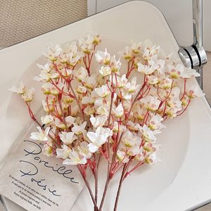 Branches de fleurs de pêcher artificielles, lot multi-pièces, fleurs en soie haute simulation pour décorations de mariage et de maison - Product Image 4