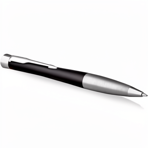 Parker Urban Twist Ballpoint Pen | 0.7mm | Matte Black Chrome Trim | Medium Point Blue Ink | Office School Use | Gift Box