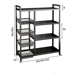 Living Room Bathroom Kitchen Wardrobe Office Multi-layer Stainless Steel Durable Modern Movable <b>Storage</b> Rack Food Tools <b>Shoes</b> - Product Image 4