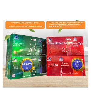 Chá de Ervas para Emagrecimento com Cinco Elementos de Flor de Cerejeira, Sementes de Cássia e Espinheiro, 30 Saquinhos, Chá Promocional para Perda de Peso - Product Image 4