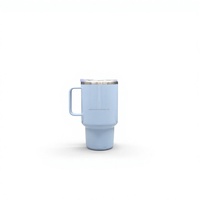 Mini verres à shot mignons en acier inoxydable de 3 oz avec couvercle et poignée, gobelet isotherme personnalisable