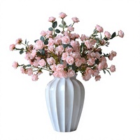 Décoration d'intérieur, fleurs artificielles, salon, photographie de mariage, fleurs factices, arrangement de scène, impression sur soie, style nordique