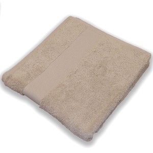TOALLA FACIAL BEIGE SOLID LINE 60X110CM - Product Image 1