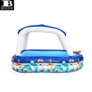 Piscina Inflable de PVC Reforzado con Techo y Toldo, Piscina Familiar Grande para Niños y Adultos, para Jardín - Product Image 3