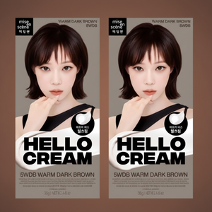 Mise-en-scène Nuovo Set Tinta per Capelli Hello Cream Regular 2 Pezzi Marrone Scuro Caldo Materiale Plastico Prezzo Scontato - Product Image 1