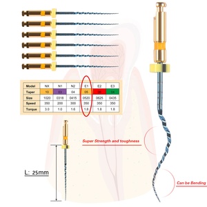 Vendita calda! Lima dentale Endo alternativo lima oro rotativo canalare 25MM flessibile 6 pz/pacco - Product Image 3