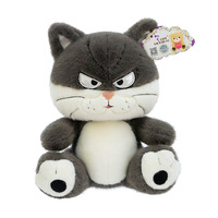 Nouvelle Peluche Chat Mignon de 35 cm, Coussin de Sommeil avec Rembourrage en Coton PP Ultra Doux, Lavable, Design Adorable, Anti-Stress, Vente en Gros