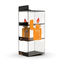 Support d'affichage LED en acrylique à 3 niveaux personnalisé, étagère lumineuse transparente pour présentation de produits en magasin de détail