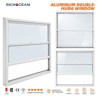 Ventana Corrediza Doble de Aluminio con Rotura de Puente Térmico RICHOCEAN Villa 6063-T5, Aislamiento Térmico, Doble Acristalamiento