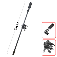 Support de microphone professionnel robuste, accessoire pour enregistrement, avec support pour téléphone portable