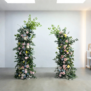 Bó hoa giả tự nhiên bán buôn, vòm hoa cưới giả tự nhiên, hoa giả nhiều màu sắc dùng trang trí đám cưới - Product Image 4