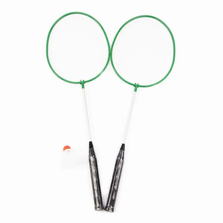 Promotie Kwaliteit Staal Bat Badminton Custom Logo Badminton Rackets Lage Prijzen Factory Direct Badminton Bat En Bal