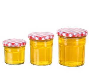 ขวดน้ำผึ้งทำจากแก้ว,ขวดโหลแก้วสำหรับใส่น้ำผึ้งพร้อมฝาโลหะ - Product Image 1