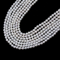 5-6mm couleur blanche naturelle eau douce Akoya goutte forme perles baroques perles brin fabrication de bijoux à bricoler soi-même