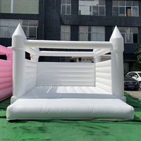 Château gonflable blanc, combo château gonflable, maison gonflable, à vendre, livraison gratuite