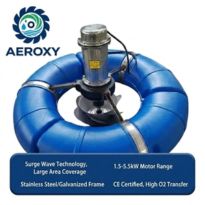 Aireador de Ondas Aeroxy Surge para Estanques de <span class=keywords><strong>Peces</strong></span>, Acuicultura, Alto Contenido de Oxígeno, 2HP, Acero Inoxidable, Certificado CE, Resistente a la Intemperie, Duradero - Product Image 2