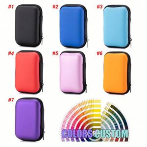 Promotional EVA Earphone Bag Digital Accessories Storage <b>Box</b> Shockproof Custom EVA Hard case Data Cable Storage <b>Box</b> with logo - Product Image 2