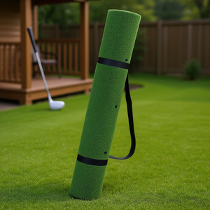 Tapis de frappe de golf 5x4 pieds pour entraînement intérieur/extérieur, aide à l'entraînement en PP, équipement d'entraînement de golf - Product Image 2