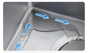 Évier de cuisine domestique moderne en acier inoxydable 304, grand bac unique, durable et de grande capacité - Product Image 6