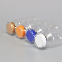 Bouteilles en plastique médical transparentes de haute qualité pour comprimés de vitamines, avec bouchon, 150 ml, 165 ml, 180 ml