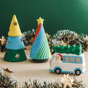 ชุดอุปกรณ์<span class=keywords><strong>วาด</strong></span>ภาพเพื่อการศึกษาของเล่นเซรามิกสำหรับ<span class=keywords><strong>รถ</strong></span>ยนต์ต้นคริสต์มาสงานฝีมือ DIY - Product Image 4