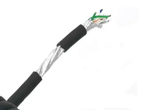 RJ45 Coiled Cable 8P8C TPU Spiral Cable Network Retractable Coil Network Cat5e FTP Patch Cable