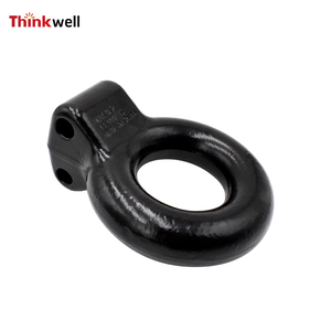 Barre d'attelage 3 "16000LBS Pintle Black Hitch Forging Eye Lunette Ring for Trailer - Product Image 5