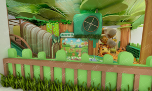 Équipement de terrain de jeu intérieur sur le thème de la jungle <span class=keywords><strong>Maison</strong></span> de jeux avec fosse à balles Labyrinthe Glissade Aires de jeux souples Haute capacité pour le bonheur <span class=keywords><strong>des</strong></span> enfants - Product Image 5