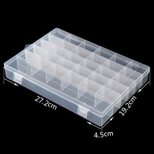 Низкая цена, 18 24 36 решетки, коробка для оборудования с разделителем, детали для инструментов, пластиковый ящик для хранения - Product Image 4