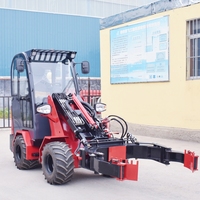 Chinesischer Hydraulischer Diesel-Mini-Radlader |   Günstiger Kleiner Kompakter Radlader Hoflader zum Verkauf