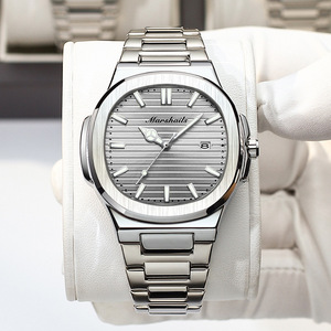 Nouveau luxe montre à Quartz hommes étanche Ultra-mince calendrier 42mm cadran diamètre 22mm largeur alliage verre pointeur acier inoxydable 9mm - Product Image 6