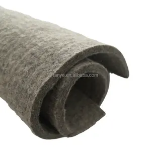 Fieltro de lana natural prensado SAE fieltro de lana gris 3mm 4mm 5mm de espesor tela no tejida de lana industrial