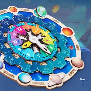 Puzzle Huit Étoiles : Jeu Cognitif d'Apprentissage Précoce pour Enfants sur l'Univers, les Planètes, les Constellations et l'Horloge - Product Image 3