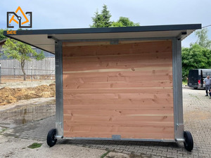 Kandang Kuda Mewah Struktur Baja Galvanis Panas 3x6m dengan Atap, Tempat Berteduh untuk Kuda di Padang, Peralatan Berkuda - Product Image 5