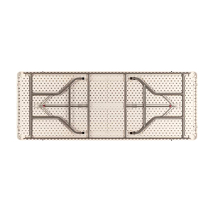 HOMFUL Wholesale 8 Seats Portable <strong>Modern</strong> Rental White 8ft Plastic <strong>Dining</strong> Rectangular <strong>Folding</strong> <strong>Table</strong> for Events - Product Image 2