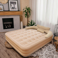 Matelas Gonflable Très Grand avec Oreiller Intégré – Lit de Sol Multifonctionnel pour Maison et Camping en Extérieur