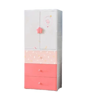 <span class=keywords><strong>Armadio</strong></span> Portatile per Bambini con Doppia Anta Apribile, Organizzatore per Vestiti, Mobili per Camera da Letto - Product Image 1