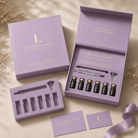 Emballage personnalisé de flacon de peptides de luxe avec logo, fermeture magnétique, boîte en carton rigide pour l'emballage de flacons de peptides