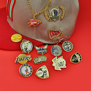 批发最优质美国职业篮球协会俱乐部金属徽章纪念别针豪华帽针服装胸针 - Product Image 2