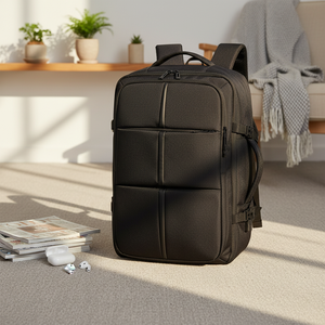 Mochila Expandible <span class=keywords><strong>para</strong></span> Portátil de Negocios con Compartimento <span class=keywords><strong>para</strong></span> Zapatos, Capacidad de 20-35L, Puerto USB, Diseño Moderno, Material de Nailon - Product Image 1