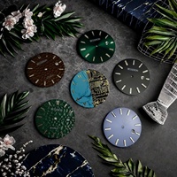 Cadran de montre vierge personnalisé Guangzhou en acier inoxydable lumineux NH35 NH36 3135 VK64, pièces OEM avec logo Besseron pour usage professionnel