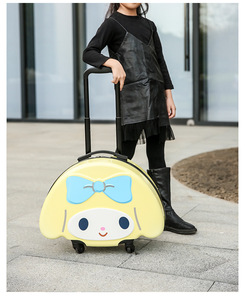 Botu 20 pouces ABS + PC valise à roulettes pour filles enfants <span class=keywords><strong>avion</strong></span> cabine bagages de voyage avec dessin animé mélodie Mini valise sac - Product Image 2