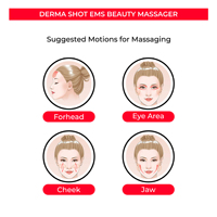 Masseur facial à double rouleau micro-courant en acier inoxydable, outil de lifting et de raffermissement du visage, sculptant et remodelant le contour du visage