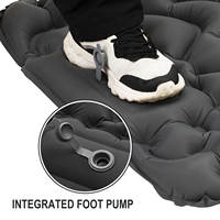 Matelas de Camping Gonflable Autogonflant avec Pompe à Pied, Tapis de Couchage Ultraléger en TPU Pliable pour Randonnée et Activités de Plein Air