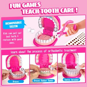 EPT Vente en gros 24 pièces Ensemble de jouets de dentiste en plastique Jeux de rôle Jouets pour enfants d'âge préscolaire Jouets éducatifs Ensemble médical de docteur - Product Image 3