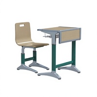 Ensemble de mobilier scolaire moderne et écologique, réglable en hauteur, durable, pour une seule personne, avec bureau, chaise et tiroir, pour salle de classe et chambre